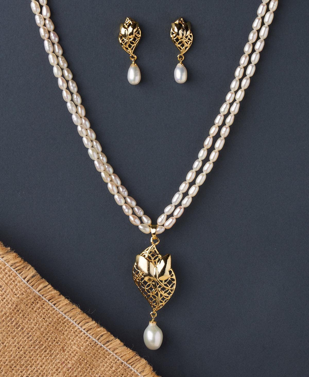 Trendy Pearl Necklace Set - Chandrani Pearls