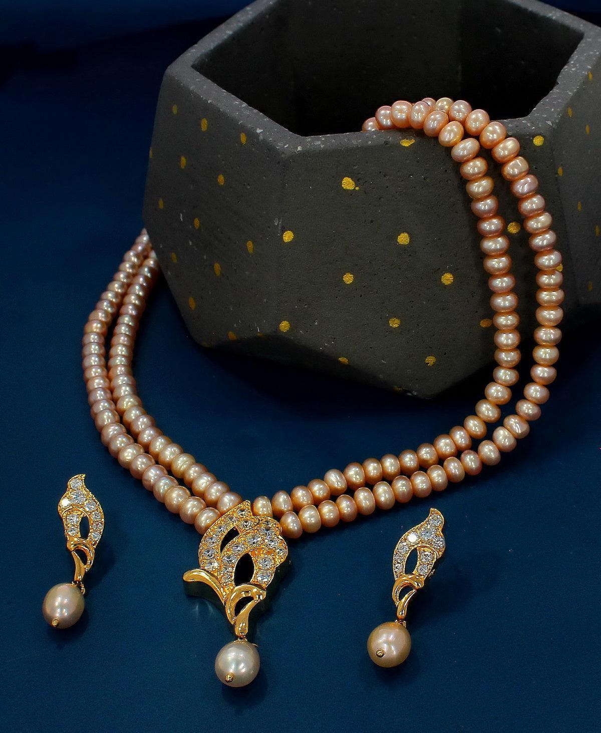 Trendy Pearl Necklace Set - Chandrani Pearls