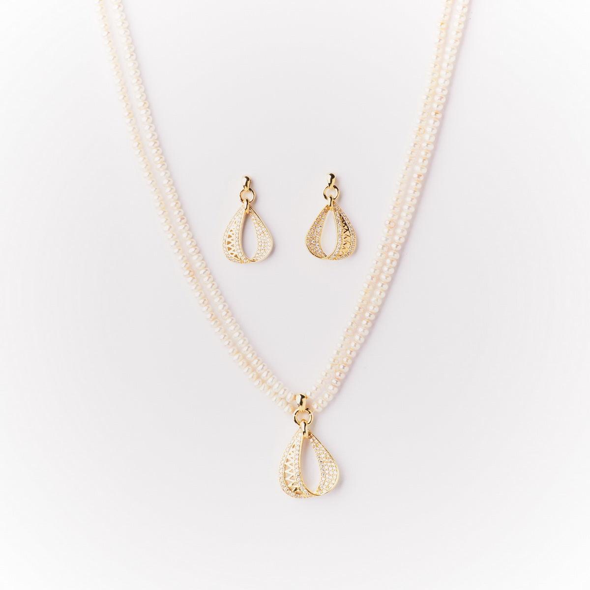 Trendy Pearl Necklace Set - Chandrani Pearls