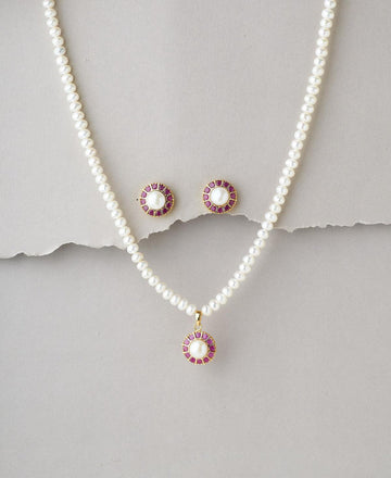 Trendy Pearl Necklace Set - Chandrani Pearls