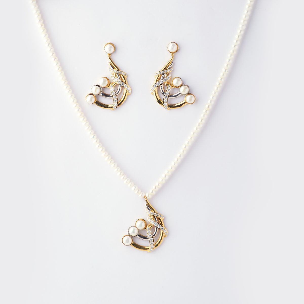 Trendy Pearl Necklace Set - Chandrani Pearls