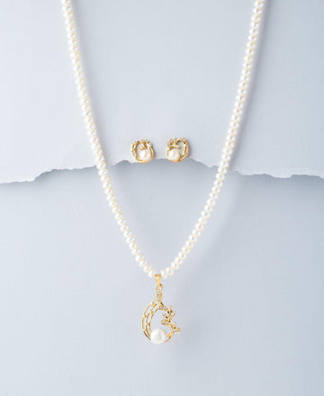 Trendy Pearl Necklace Set - Chandrani Pearls