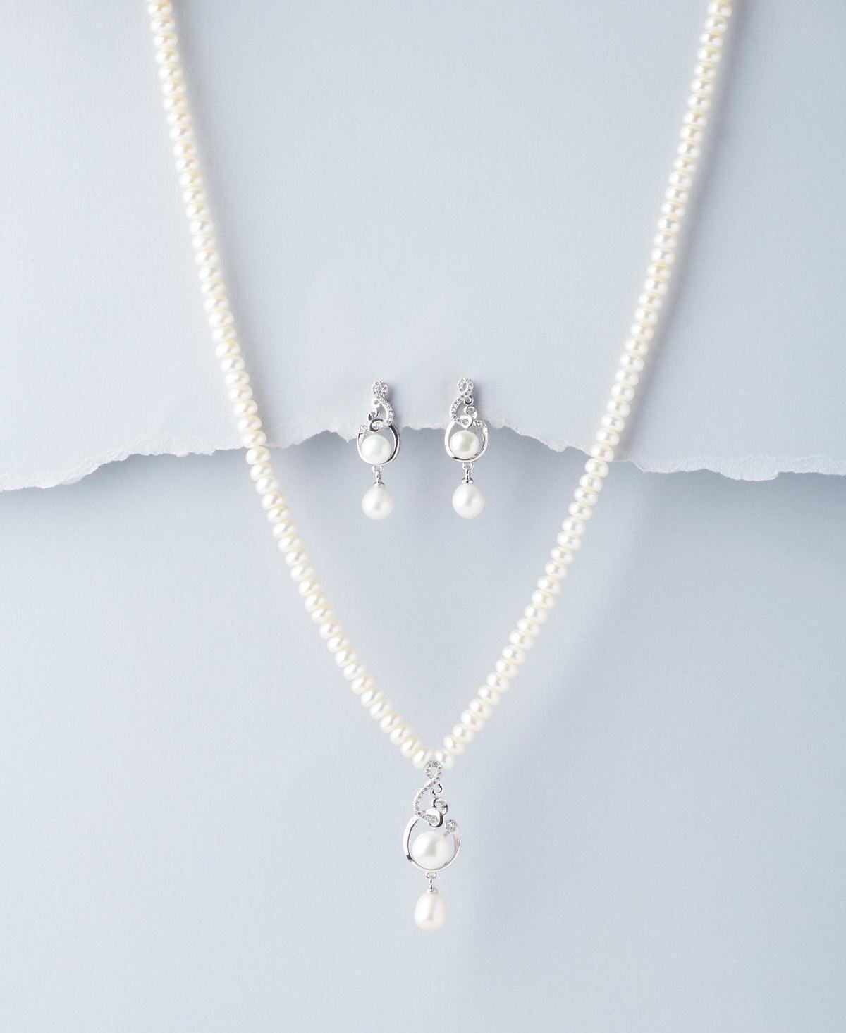 Trendy Pearl Necklace Set - Chandrani Pearls