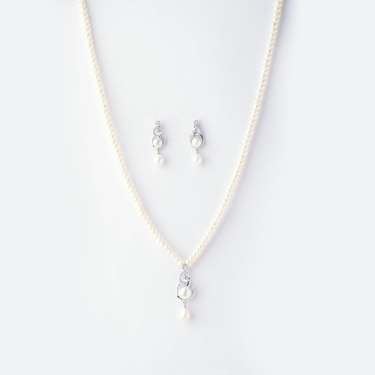 Trendy Pearl Necklace Set - Chandrani Pearls