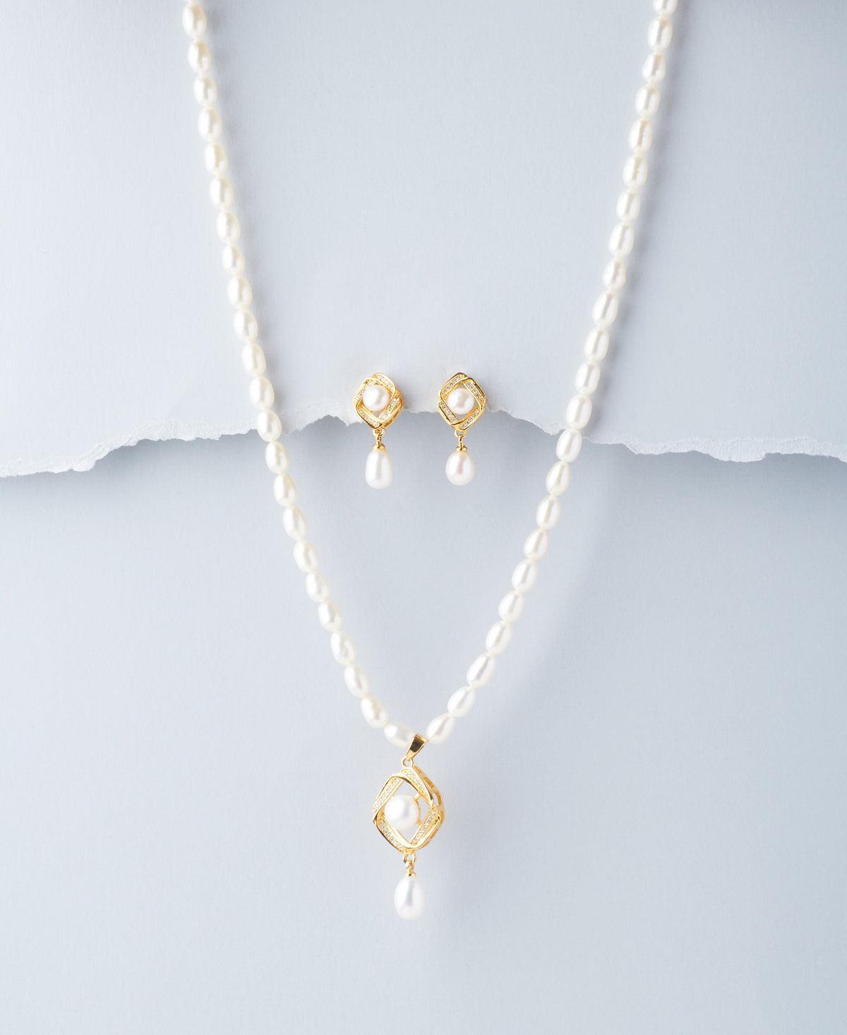 Trendy Pearl Necklace Set - Chandrani Pearls