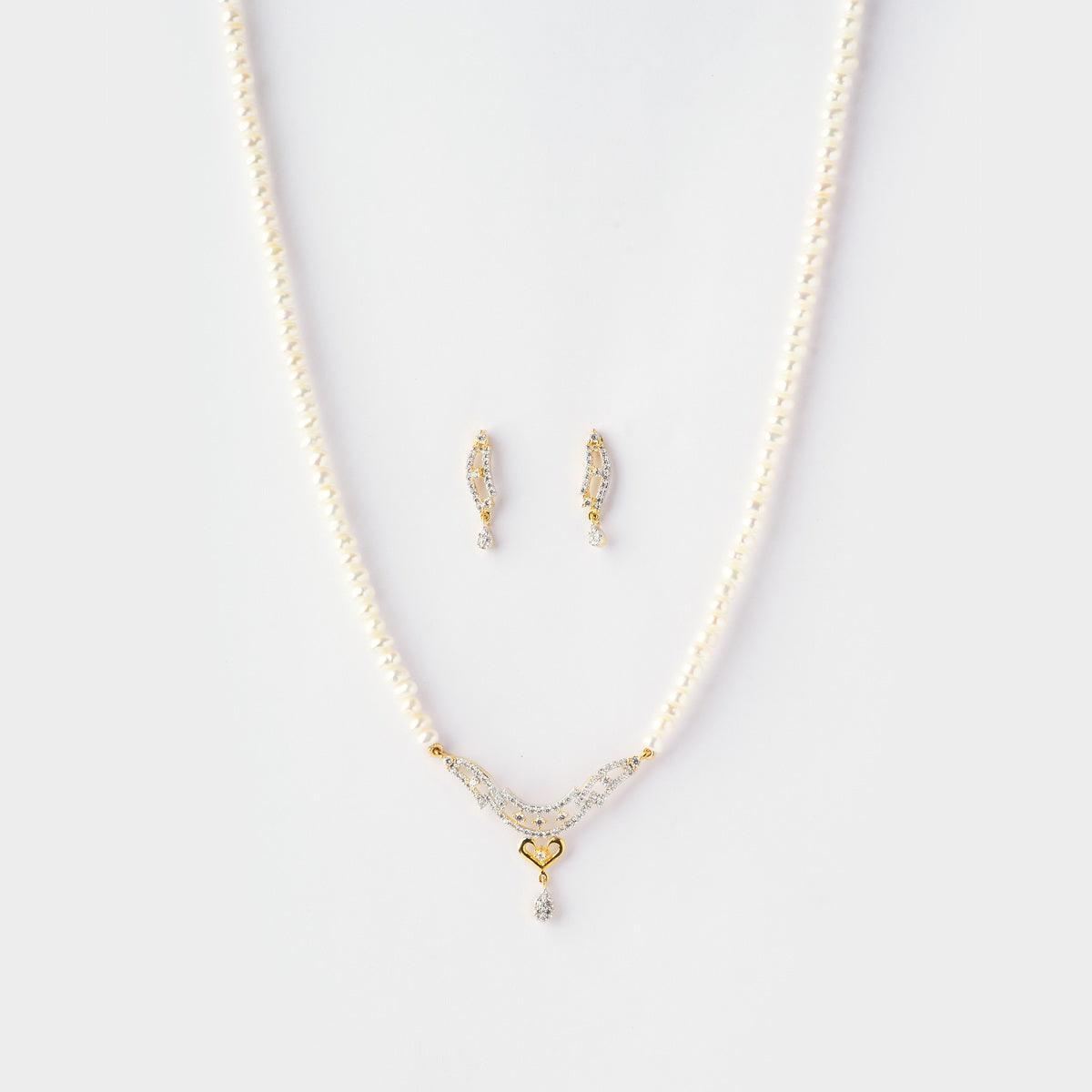 Trendy Pearl Necklace Set - Chandrani Pearls