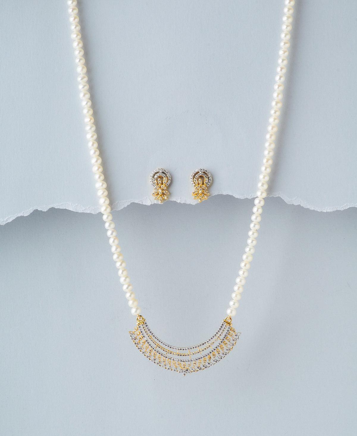 Trendy Pearl Necklace Set - Chandrani Pearls