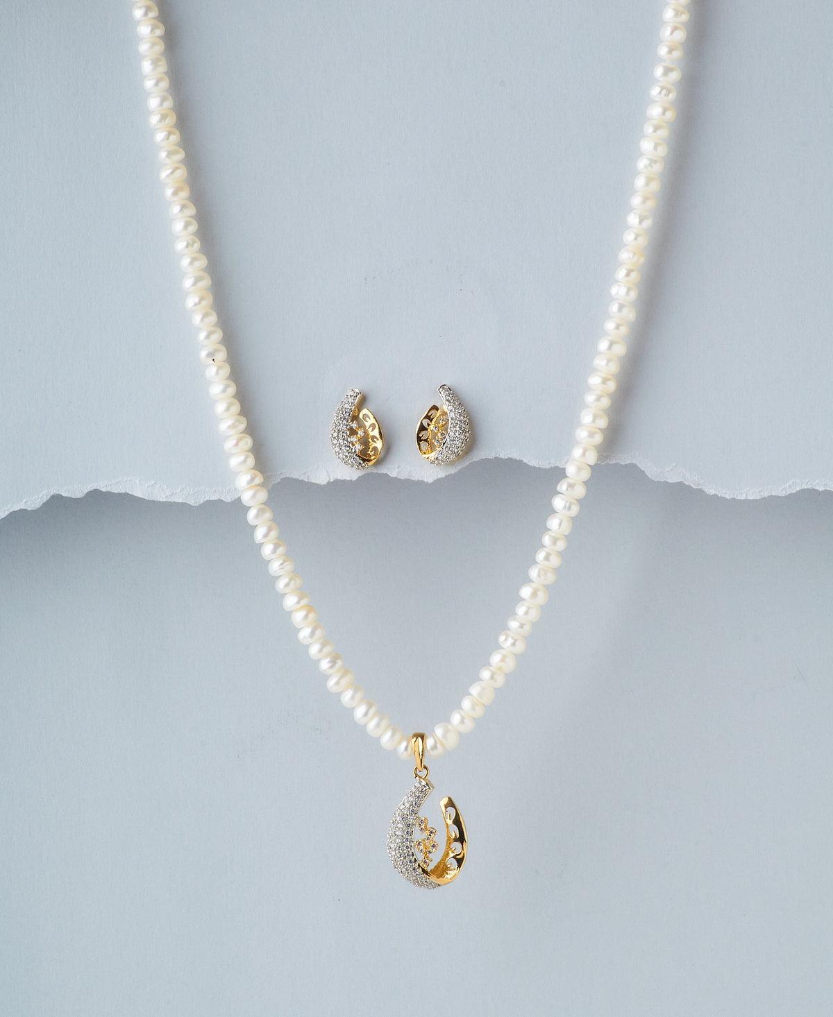 Trendy Pearl Necklace Set - Chandrani Pearls