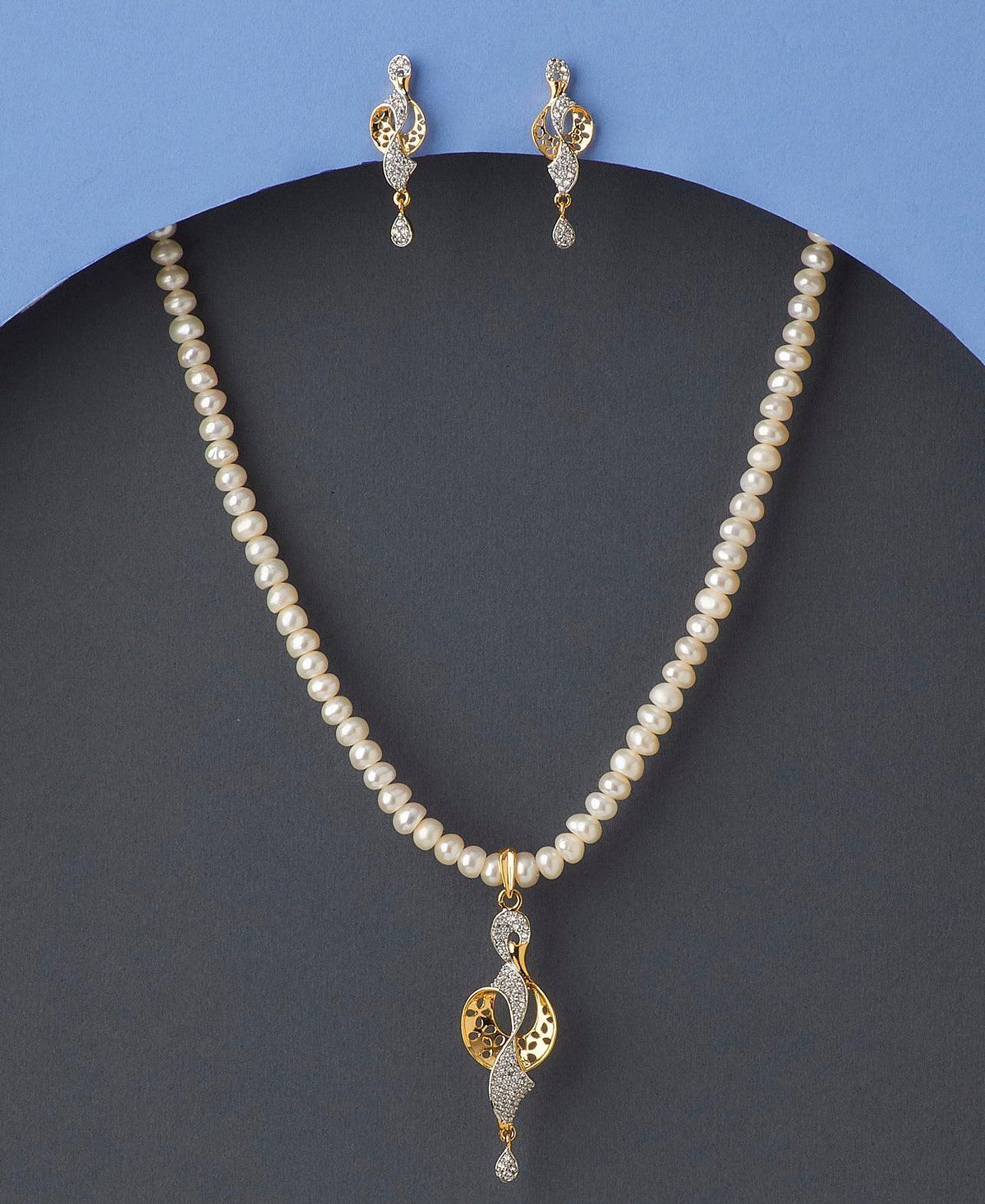 Trendy Pearl Necklace Set - Chandrani Pearls