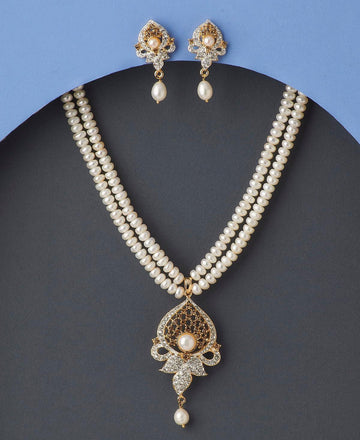 Trendy Pearl Necklace Set - Chandrani Pearls