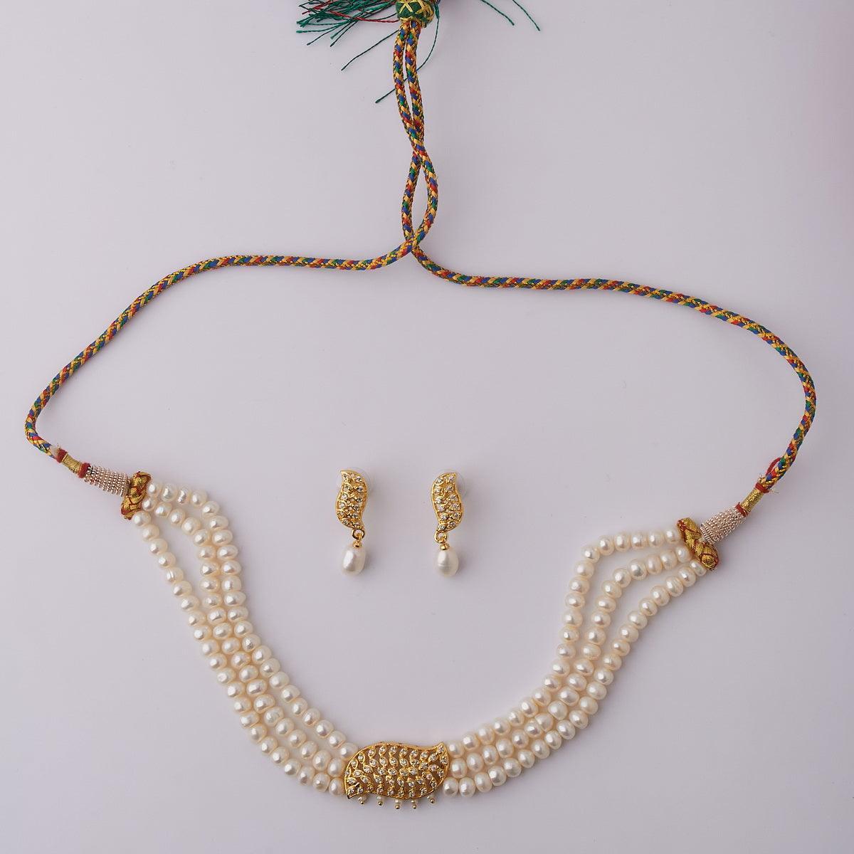 Trendy Pearl Necklace Set - Chandrani Pearls