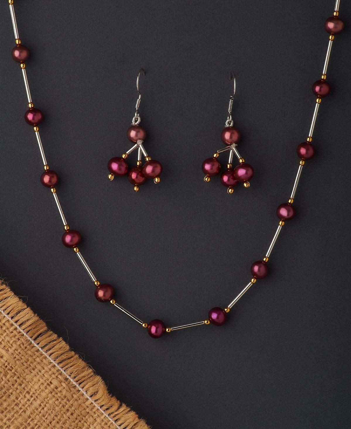 Trendy Pearl Necklace Set - Chandrani Pearls