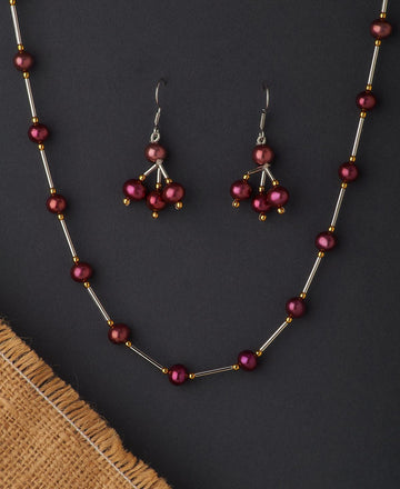 Trendy Pearl Necklace Set - Chandrani Pearls