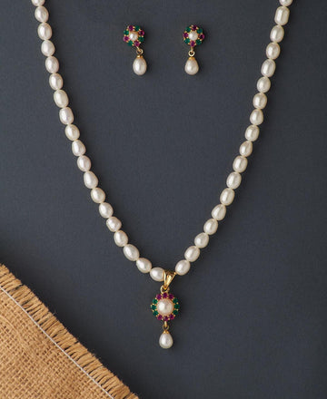 Trendy Pearl Necklace Set - Chandrani Pearls