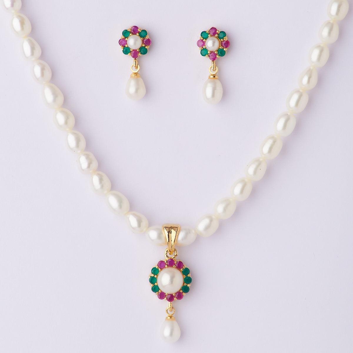 Trendy Pearl Necklace Set - Chandrani Pearls