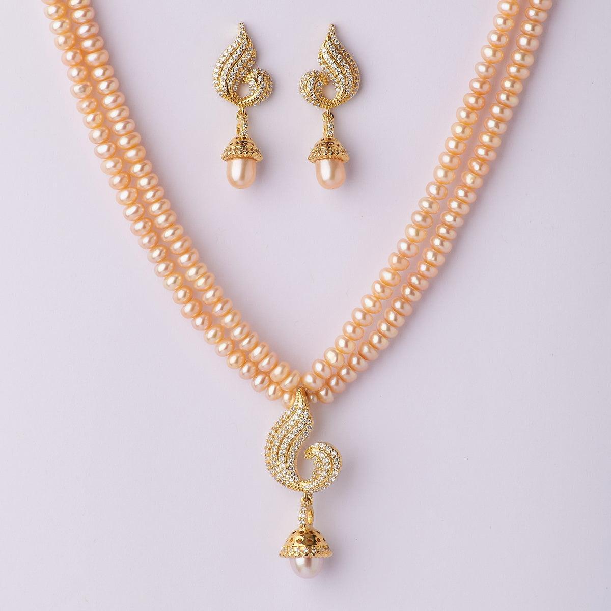 Trendy Pearl Necklace Set - Chandrani Pearls