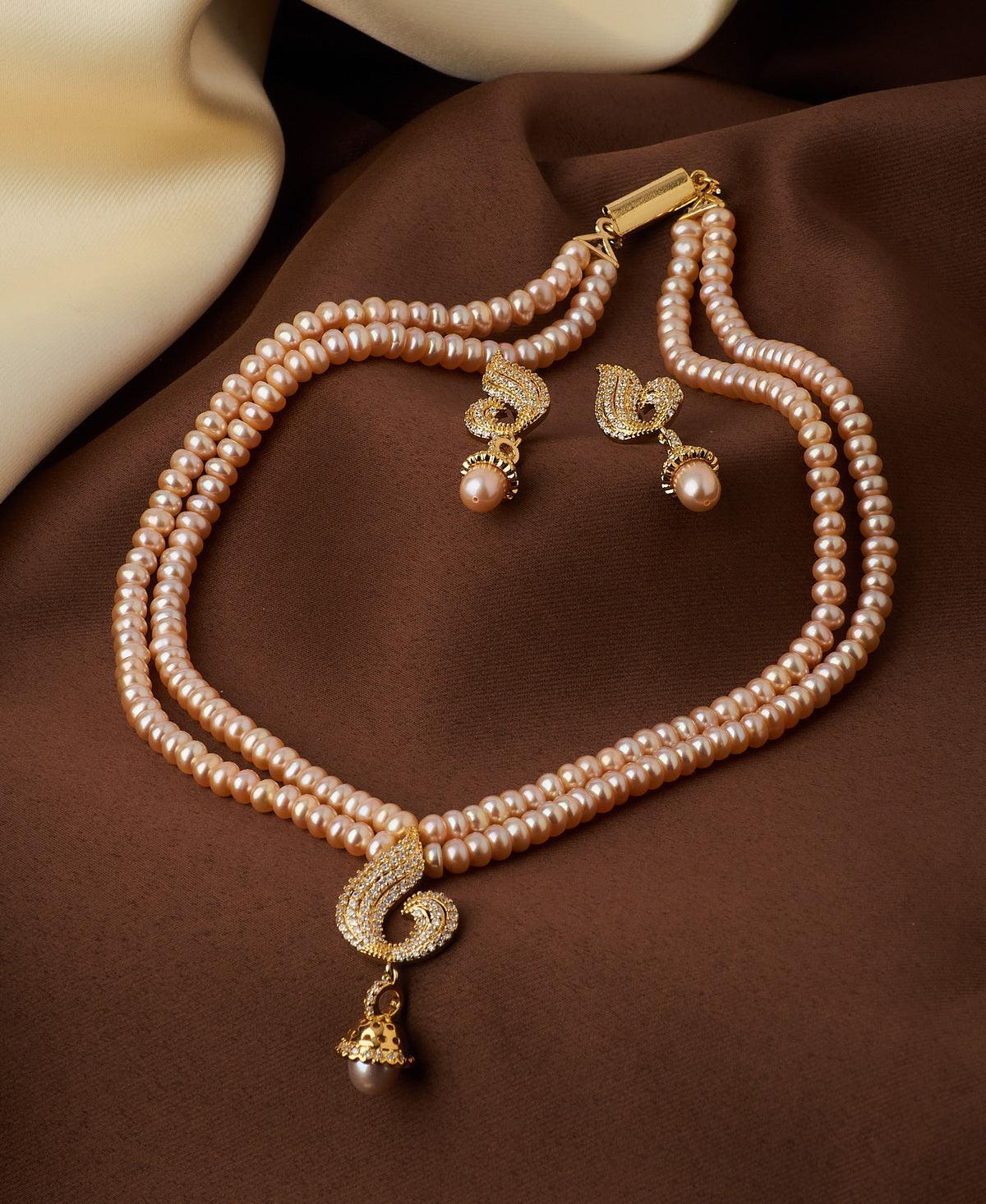 Trendy Pearl Necklace Set - Chandrani Pearls