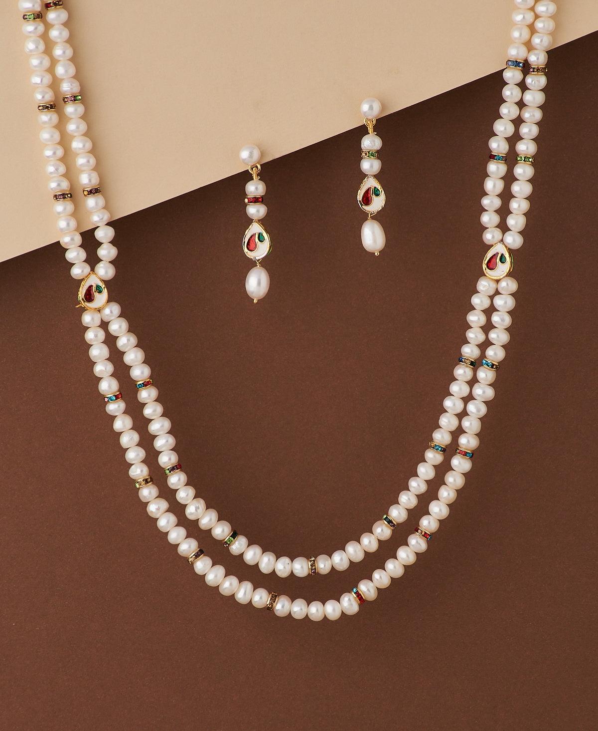 Trendy Pearl Necklace Set - Chandrani Pearls