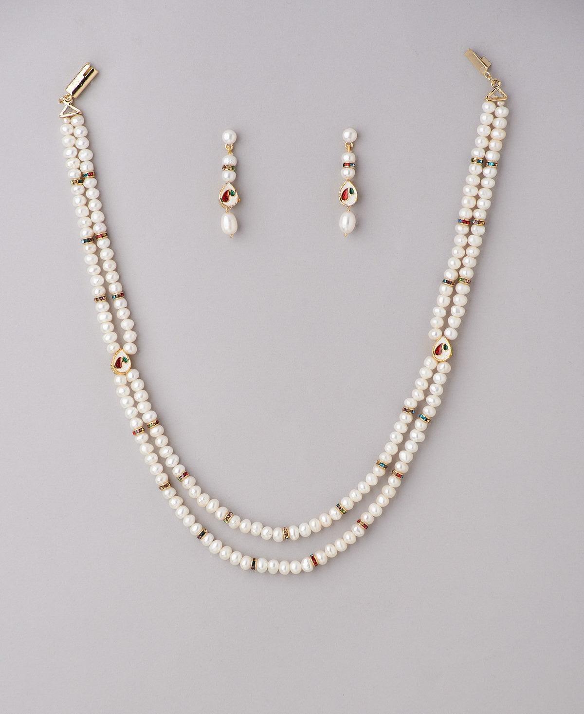 Trendy Pearl Necklace Set - Chandrani Pearls