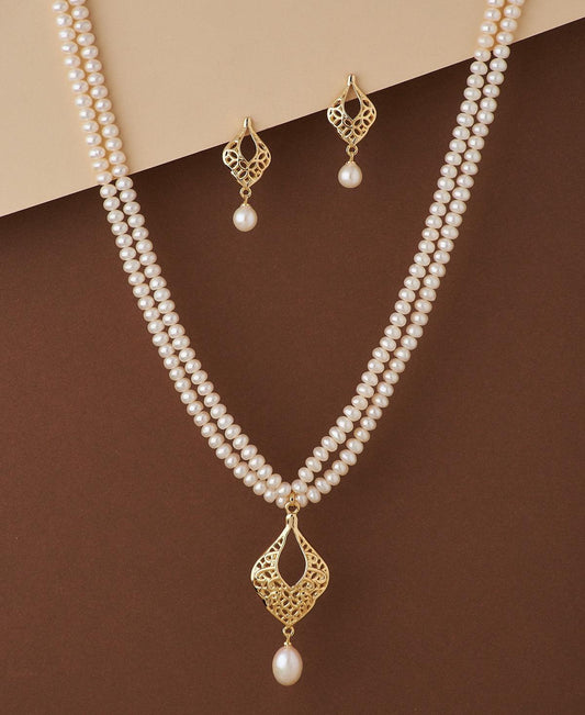 Trendy Pearl Necklace Set - Chandrani Pearls