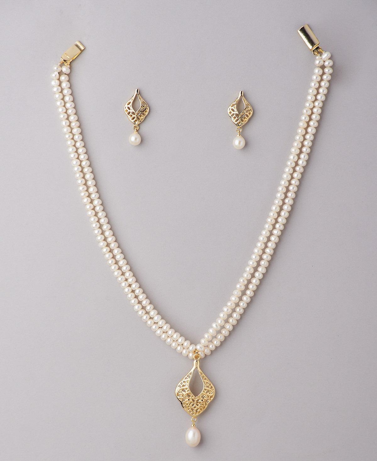 Trendy Pearl Necklace Set - Chandrani Pearls