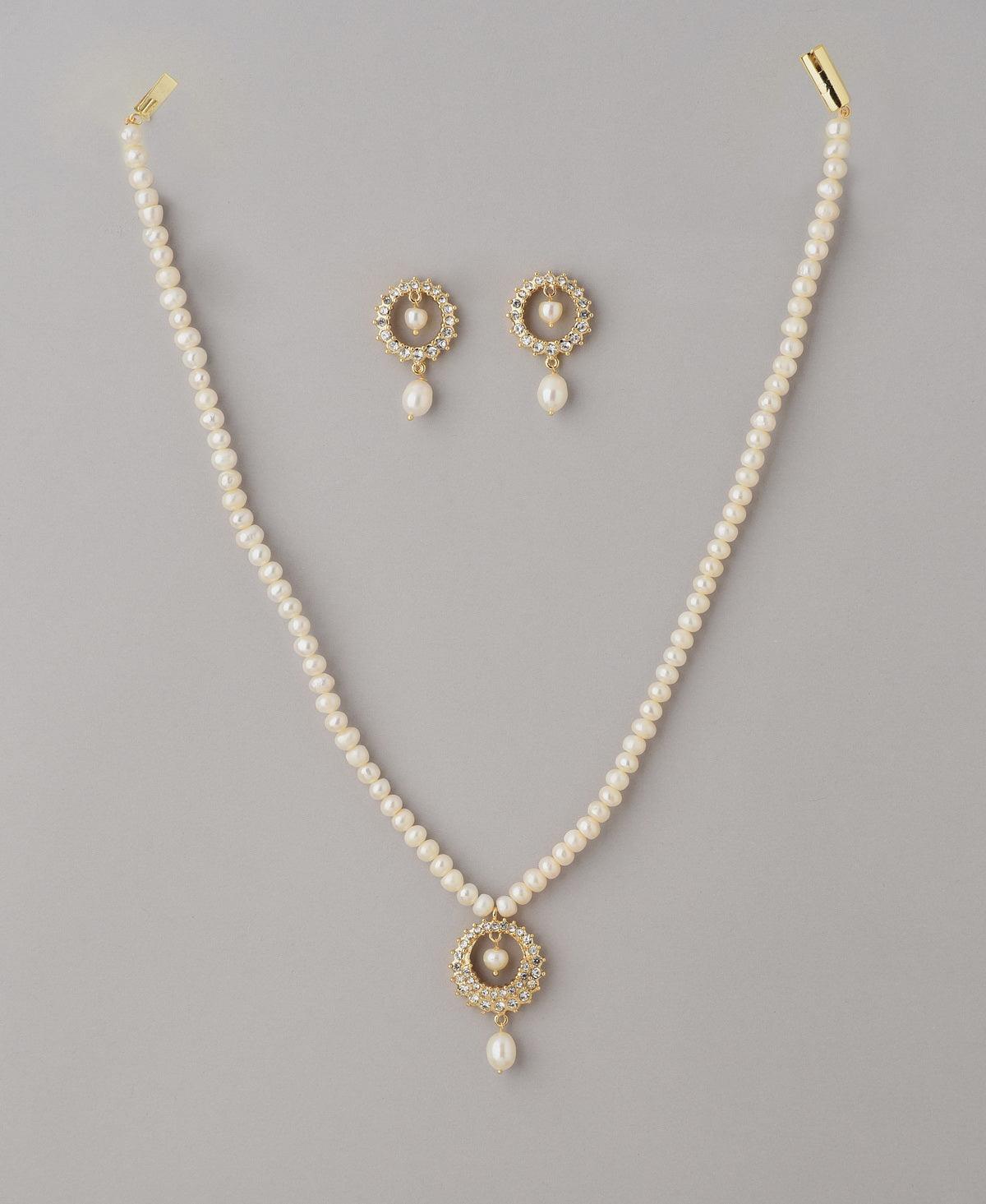 Trendy Pearl Necklace Set - Chandrani Pearls