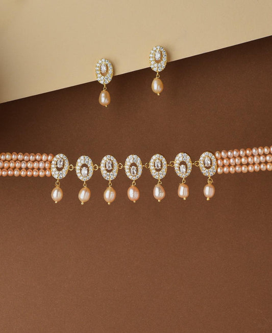 Trendy Pearl Necklace Set - Chandrani Pearls