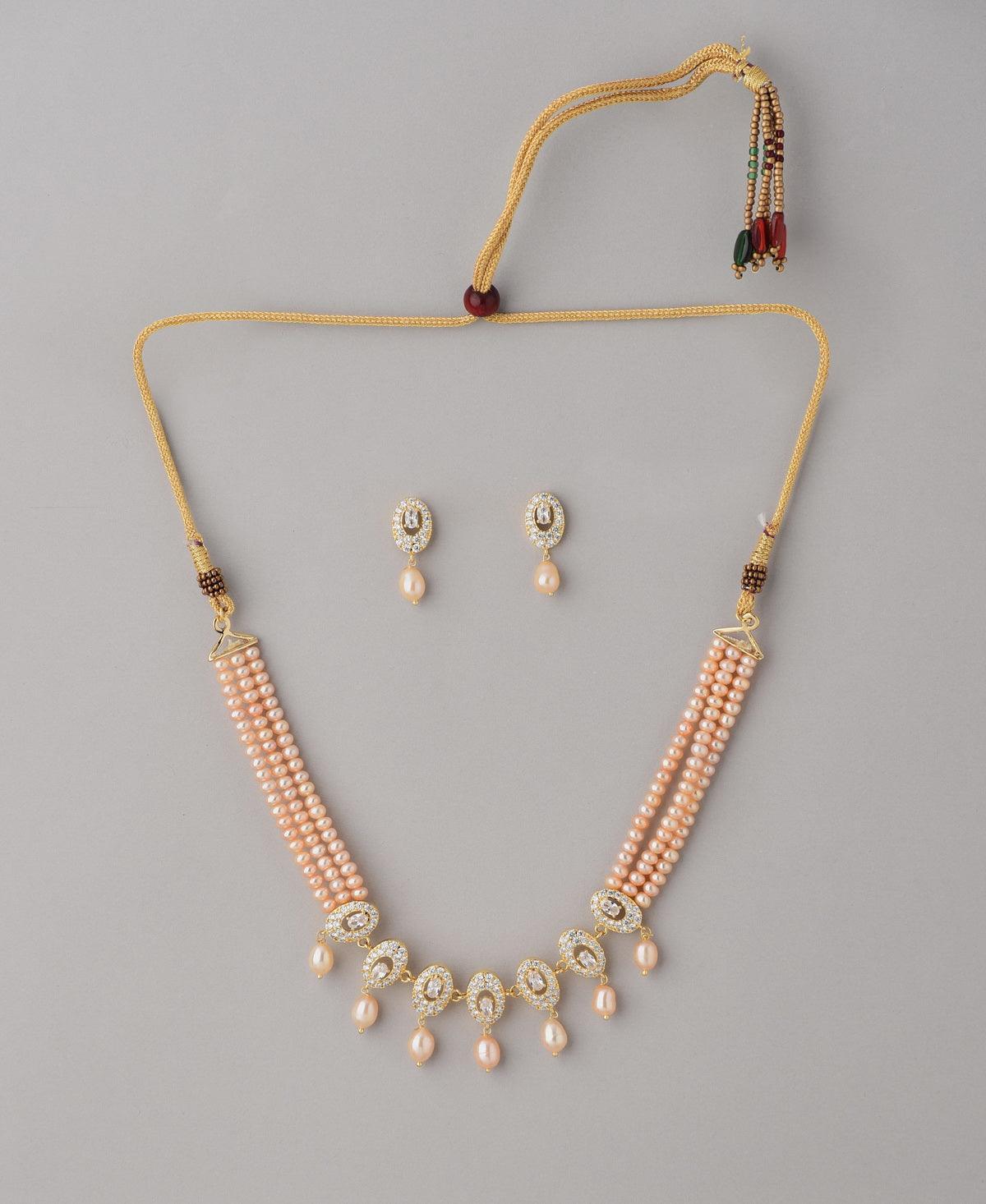 Trendy Pearl Necklace Set - Chandrani Pearls