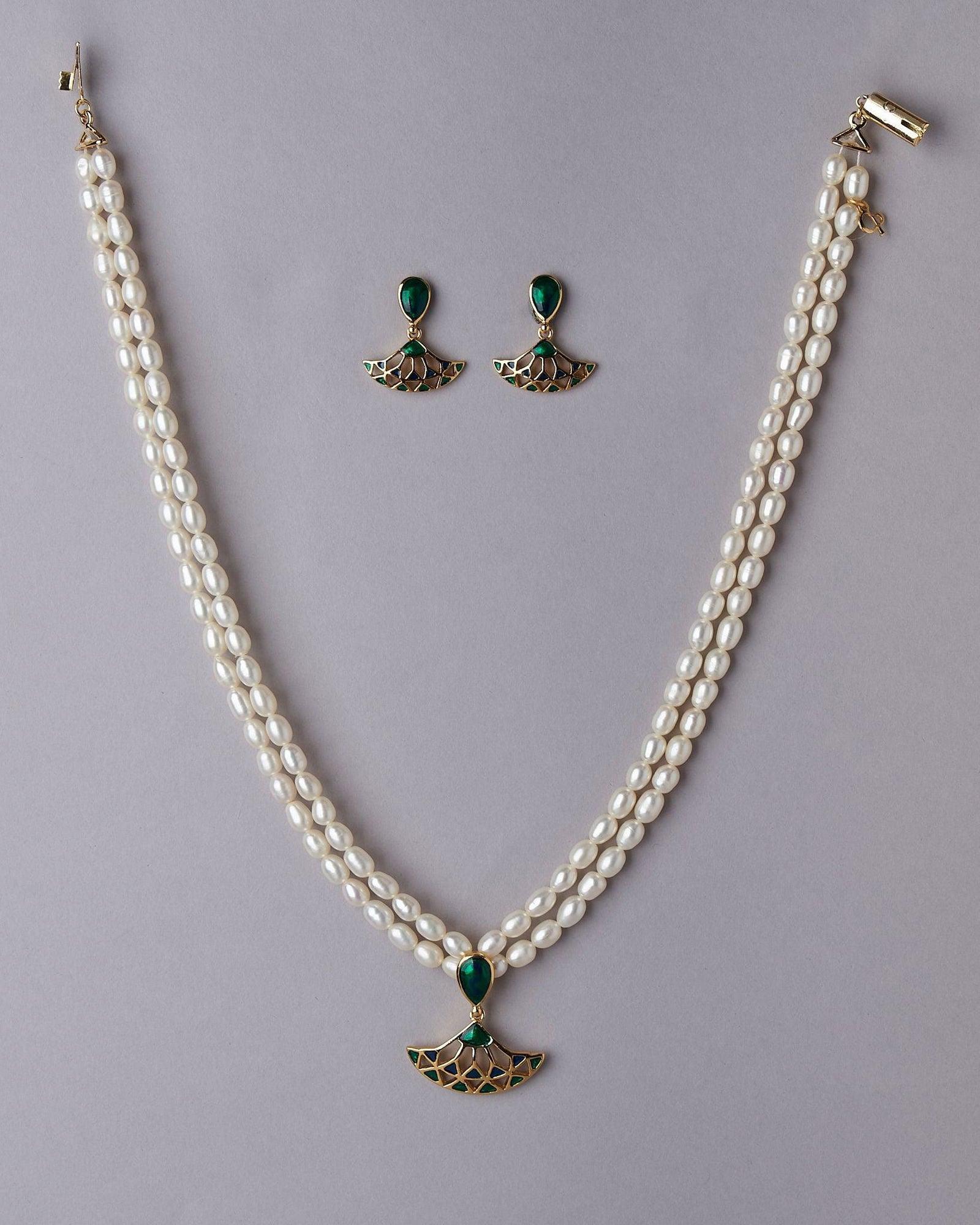 Trendy Pearl Necklace Set - Chandrani Pearls