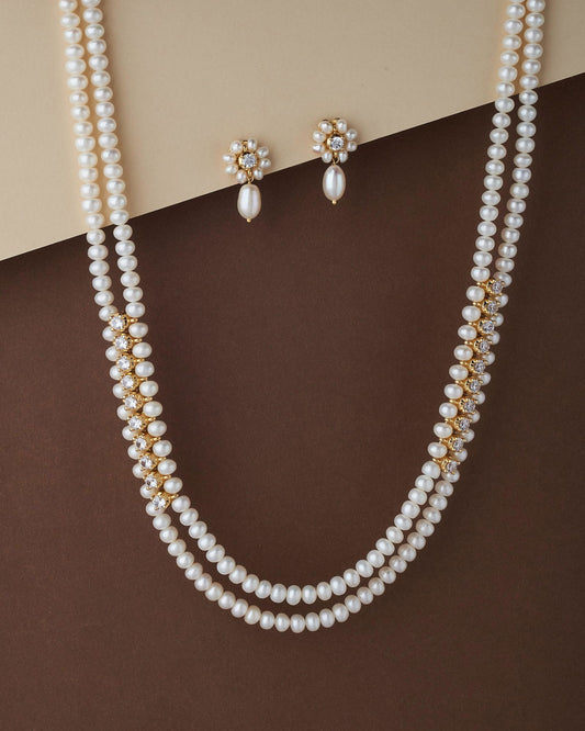 Trendy Pearl Necklace Set - Chandrani Pearls