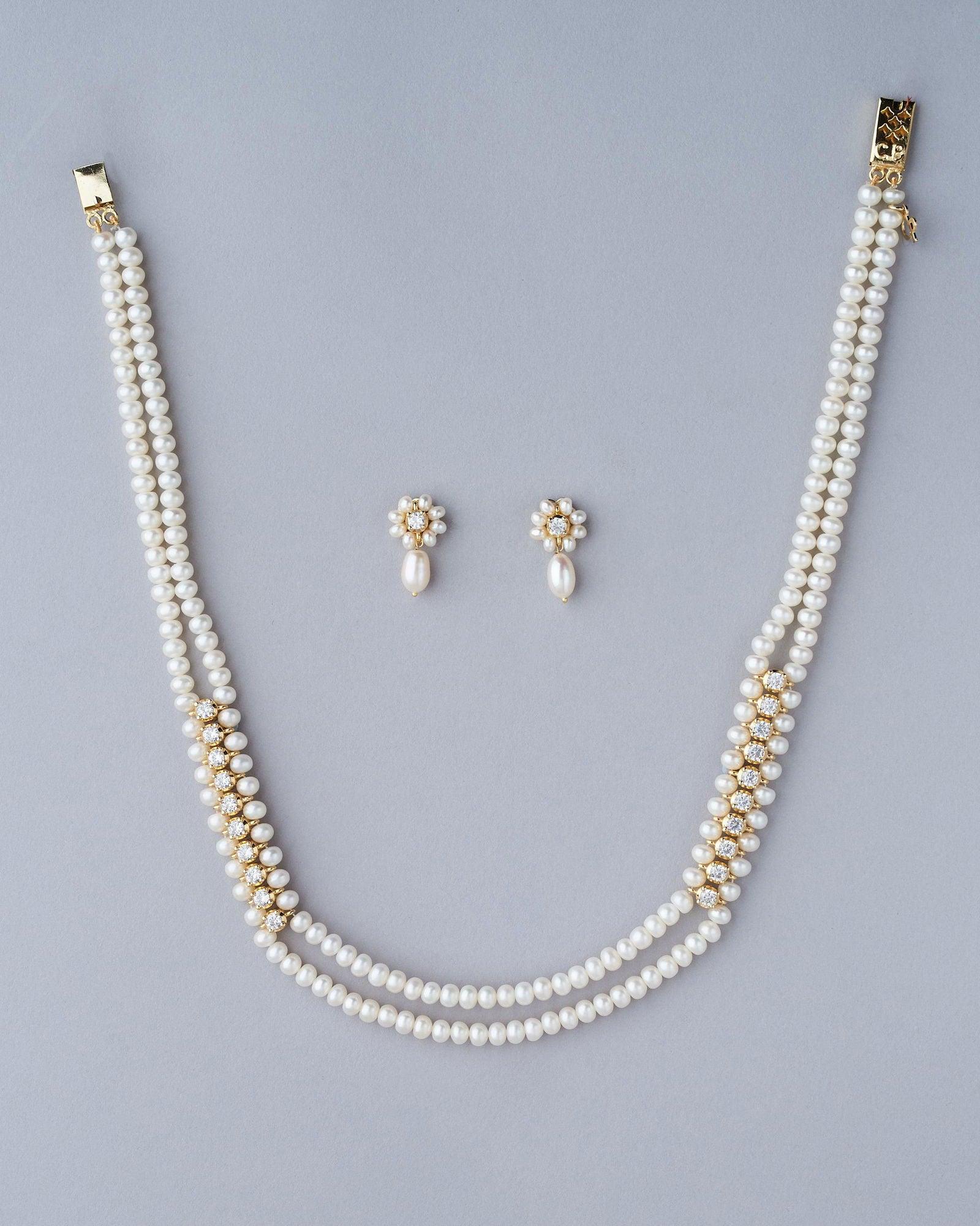 Trendy Pearl Necklace Set - Chandrani Pearls