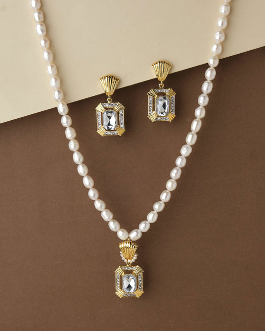 Trendy Pearl Necklace Set - Chandrani Pearls