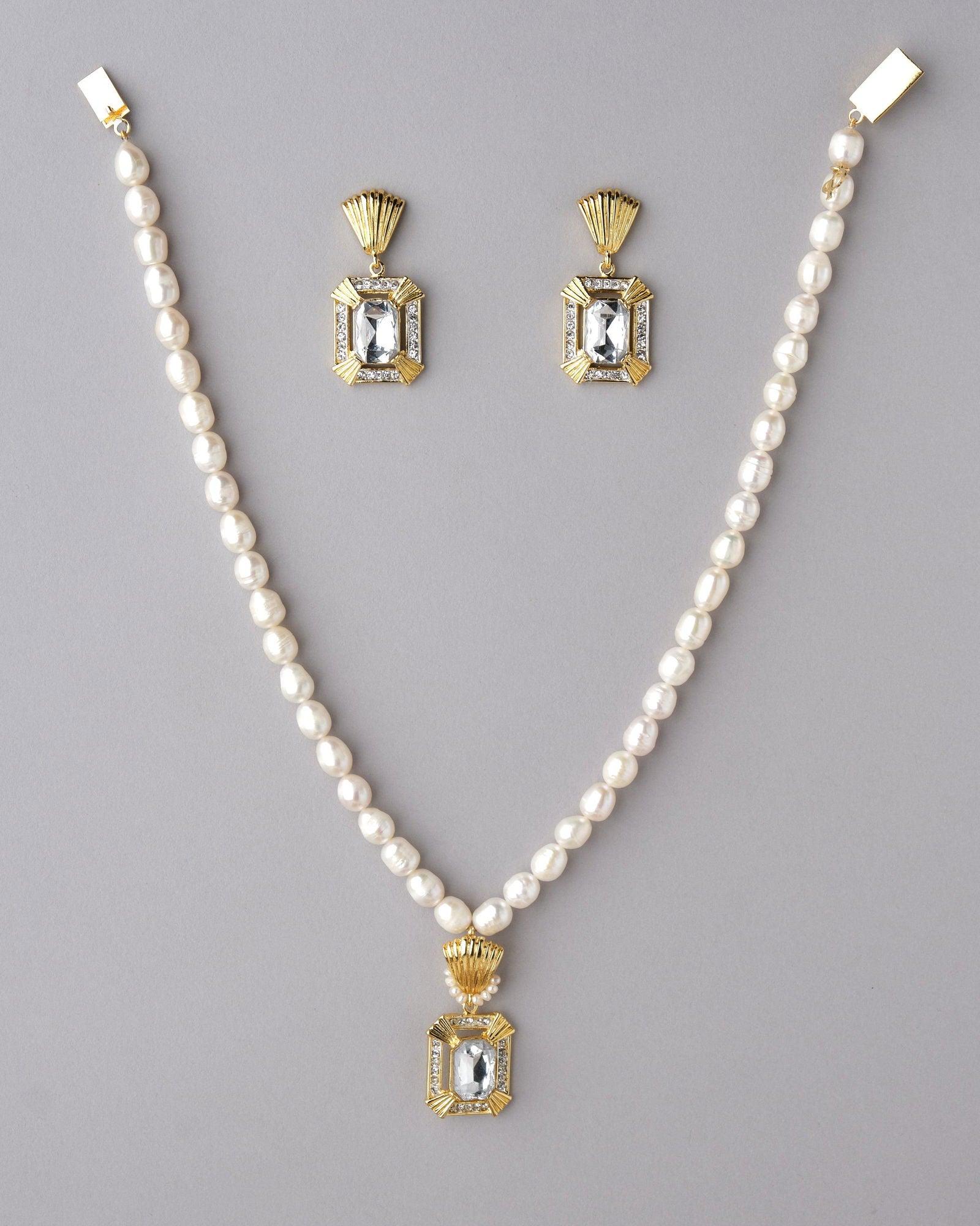 Trendy Pearl Necklace Set - Chandrani Pearls