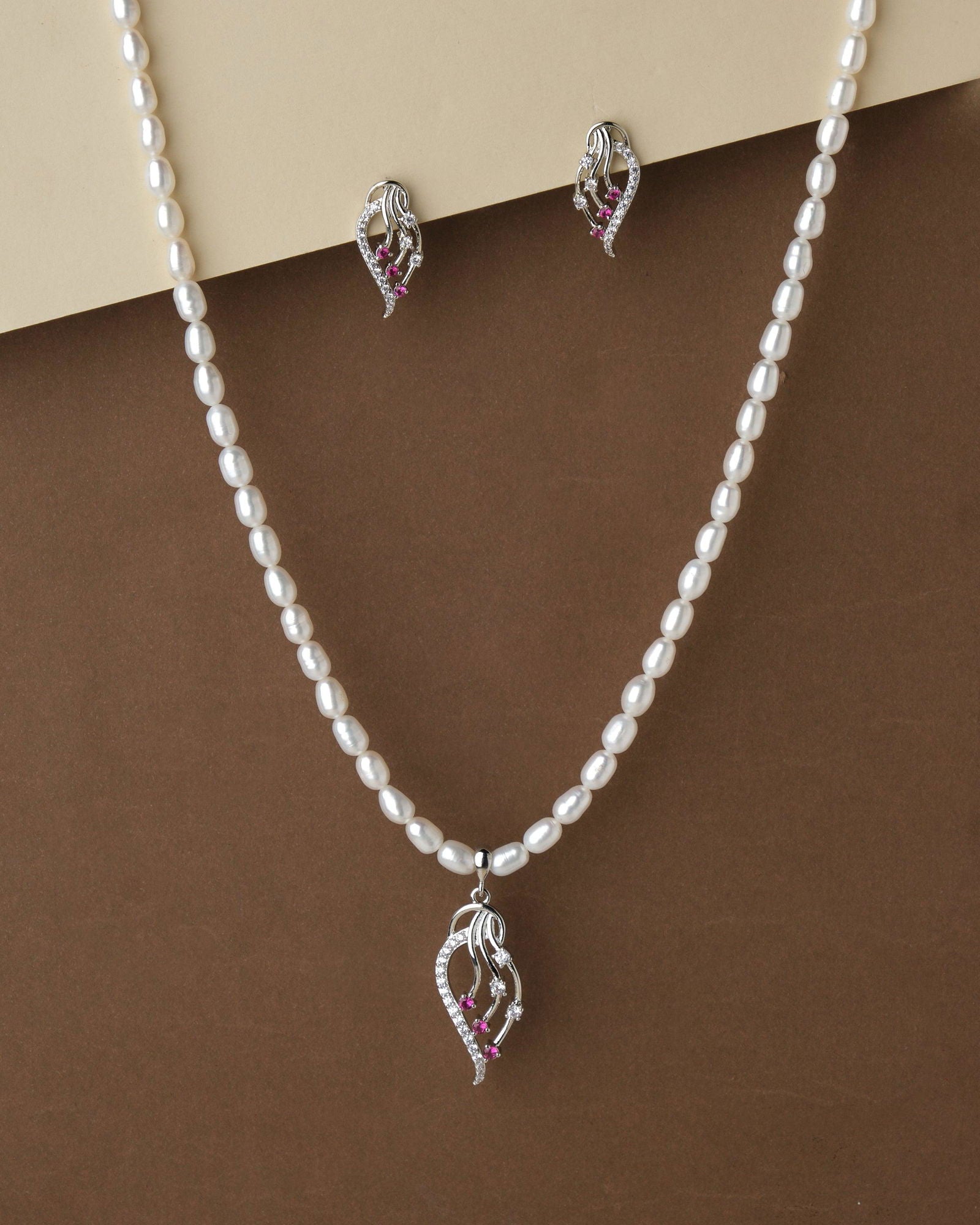 Trendy Pearl Necklace Set - Chandrani Pearls