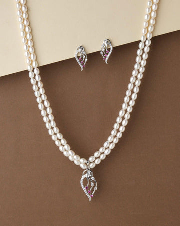 Trendy Pearl Necklace Set - Chandrani Pearls