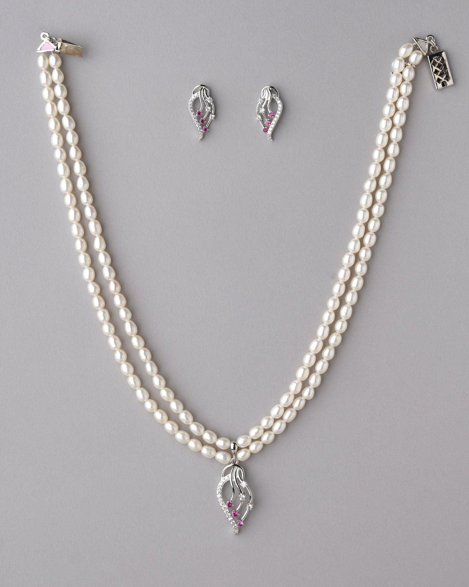 Trendy Pearl Necklace Set - Chandrani Pearls