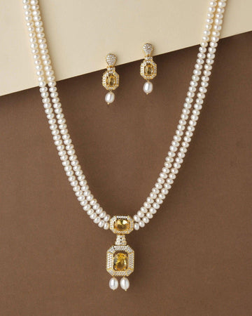 Trendy Pearl Necklace Set - Chandrani Pearls