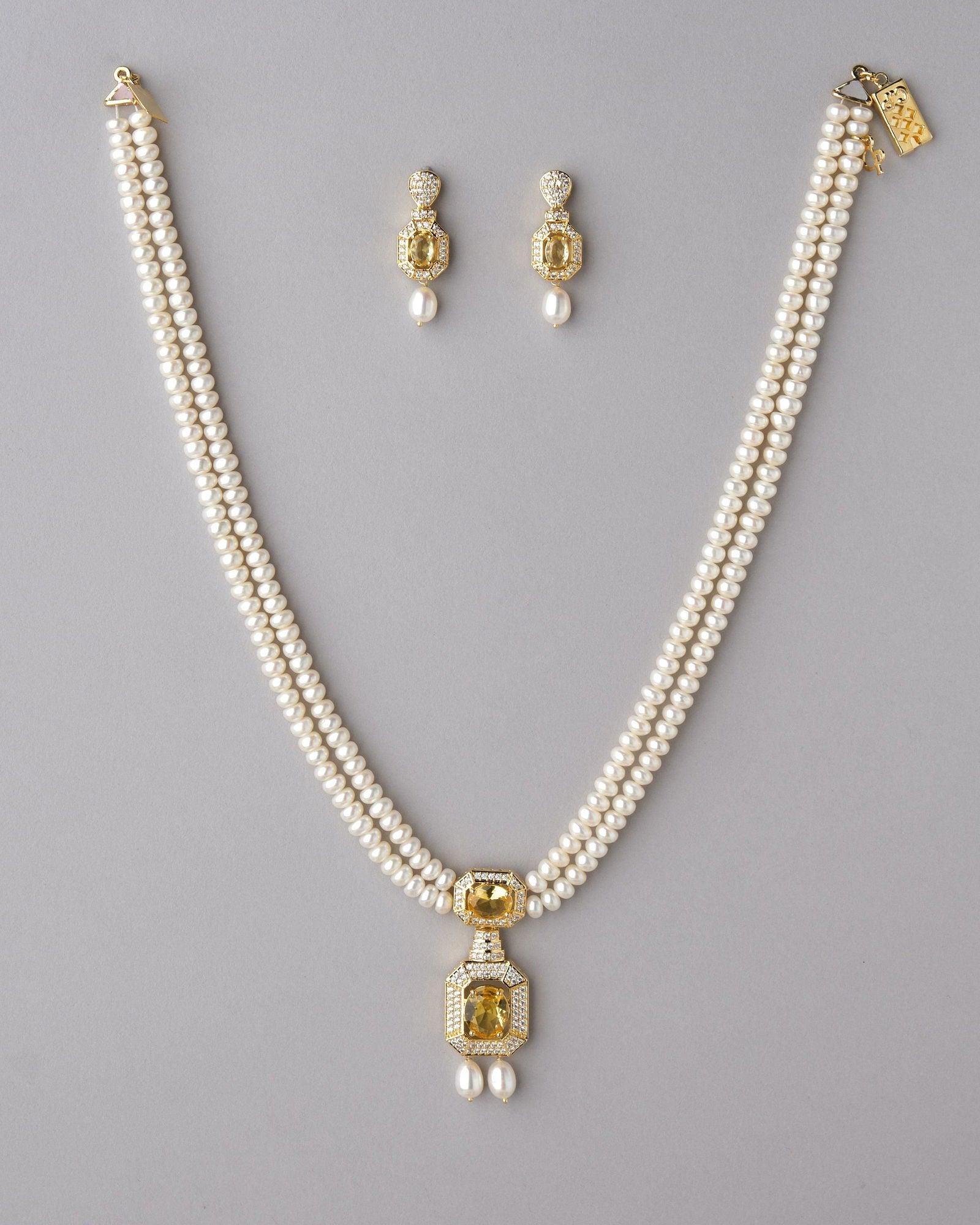 Trendy Pearl Necklace Set - Chandrani Pearls