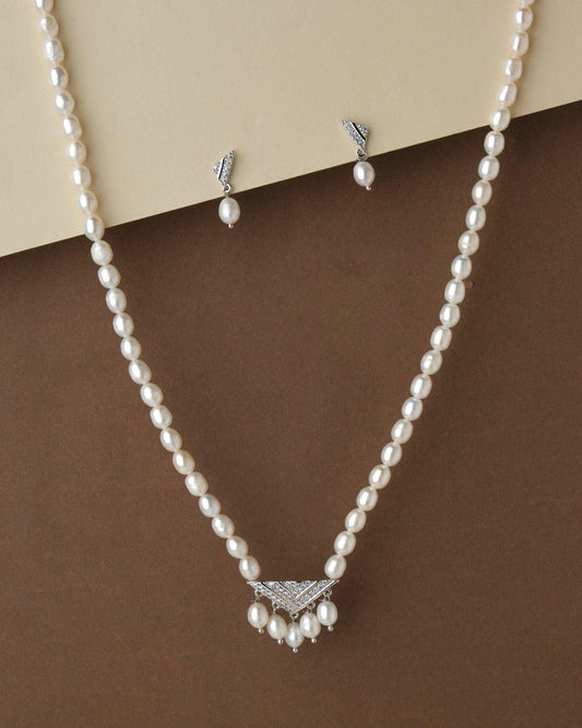 Trendy Pearl Necklace Set - Chandrani Pearls