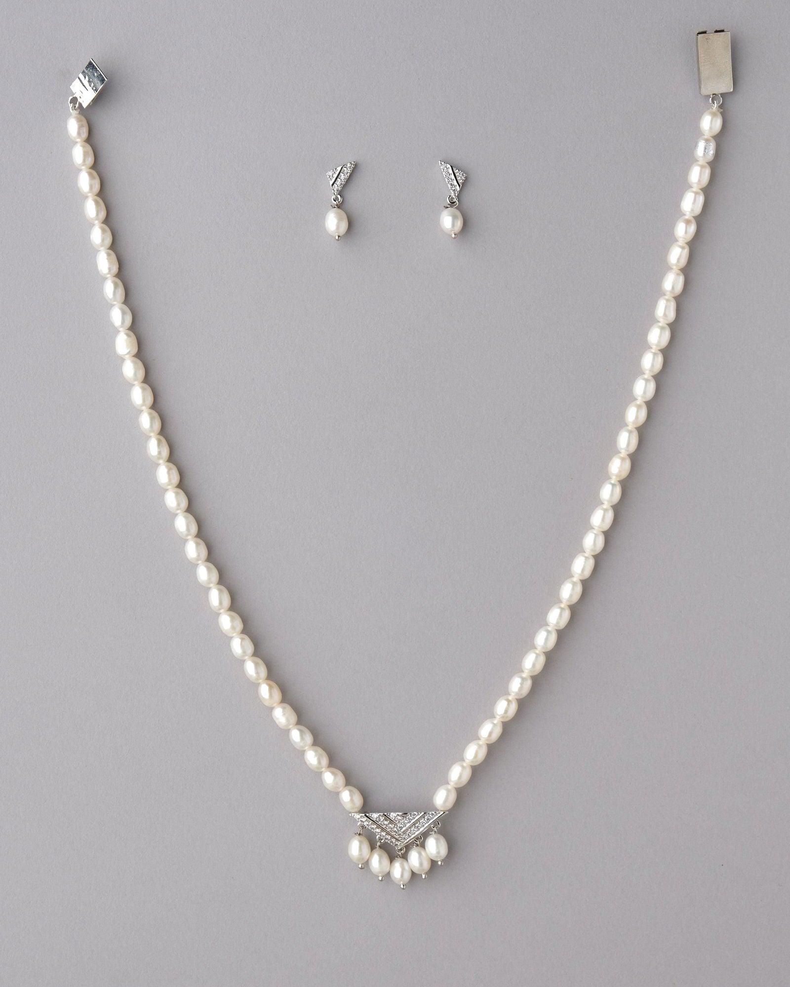 Trendy Pearl Necklace Set - Chandrani Pearls