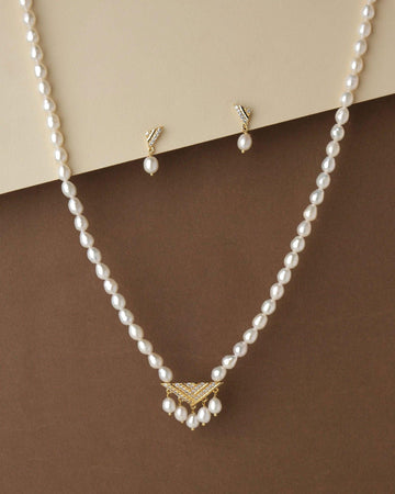 Trendy Pearl Necklace Set - Chandrani Pearls