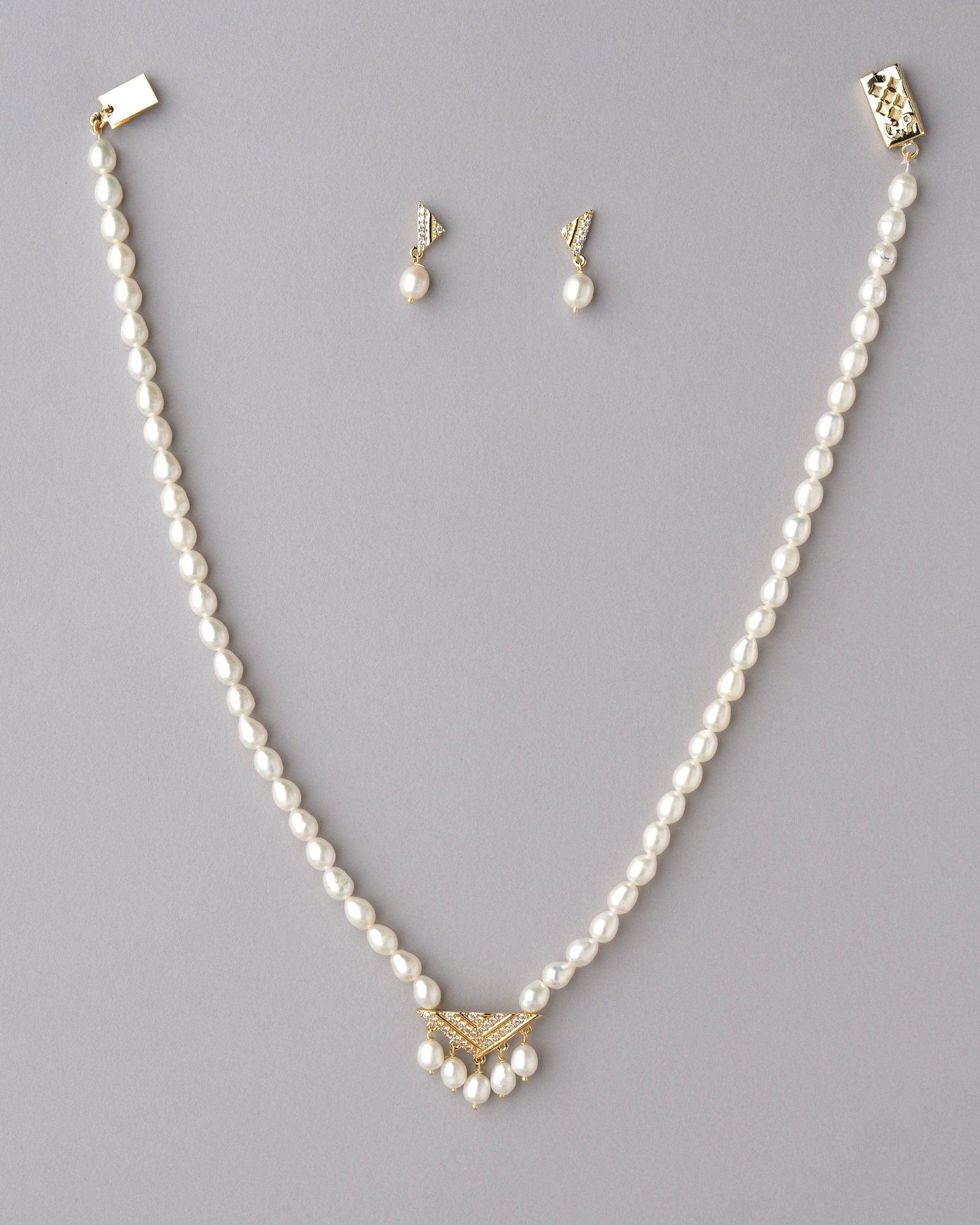 Trendy Pearl Necklace Set - Chandrani Pearls