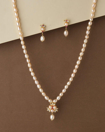 Trendy Pearl Necklace Set - Chandrani Pearls