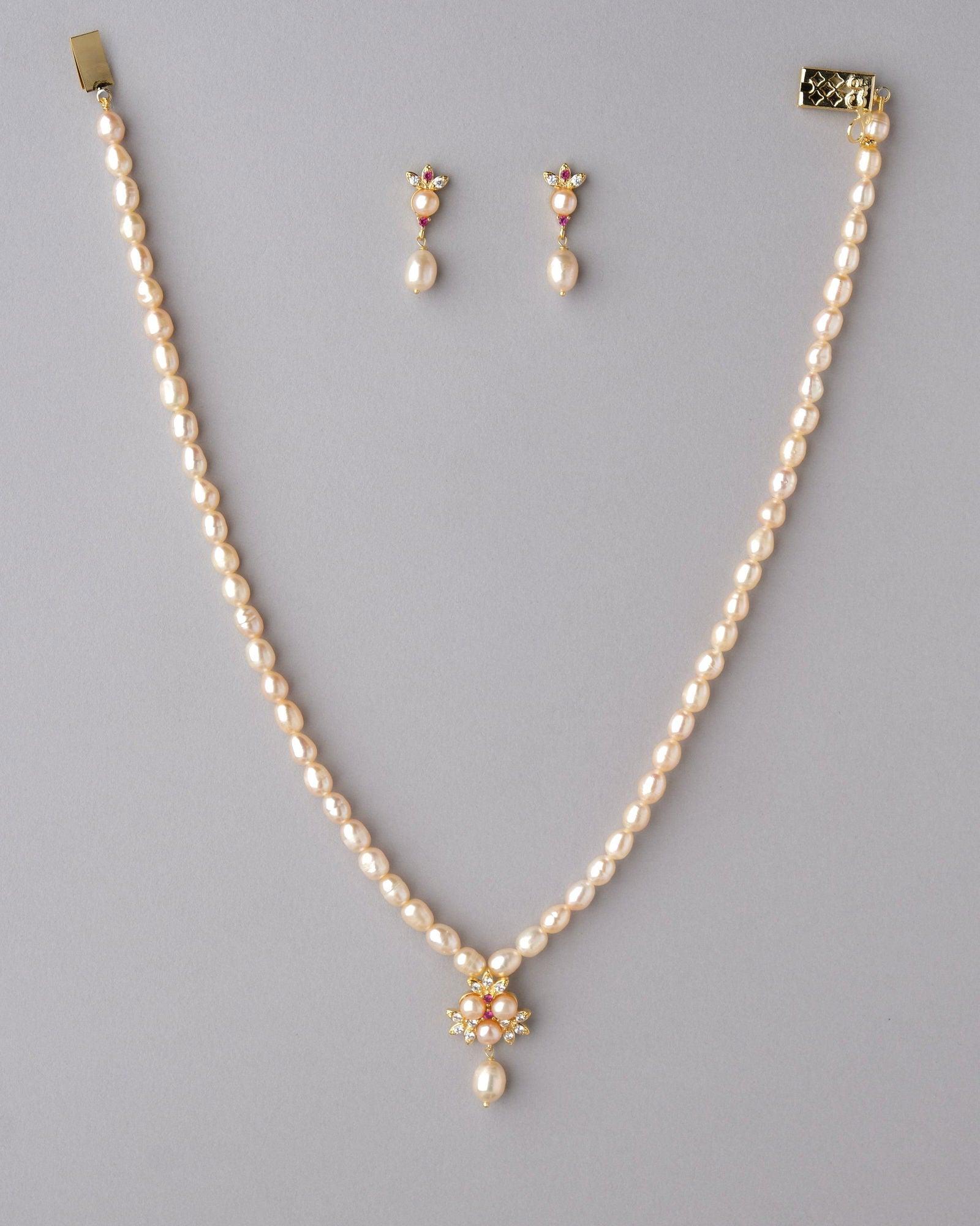 Trendy Pearl Necklace Set - Chandrani Pearls