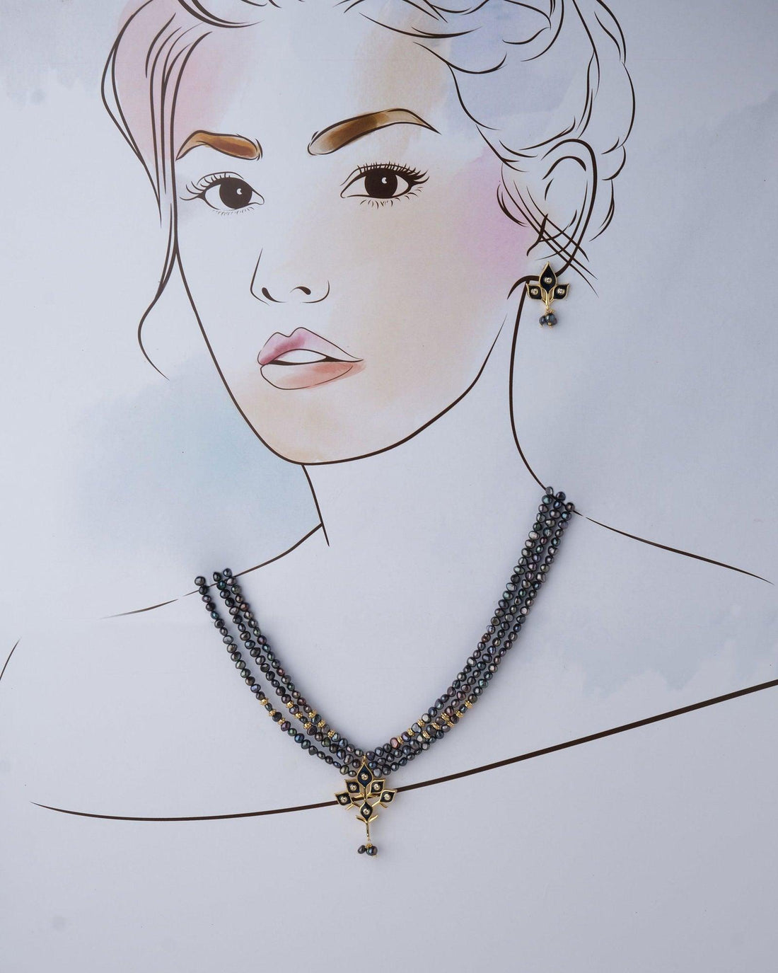 Trendy Pearl Necklace Set - Chandrani Pearls