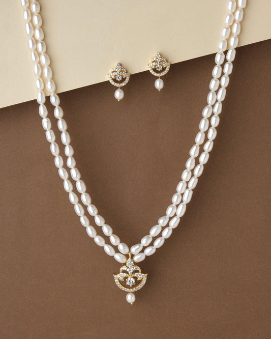 Trendy Pearl Necklace Set - Chandrani Pearls