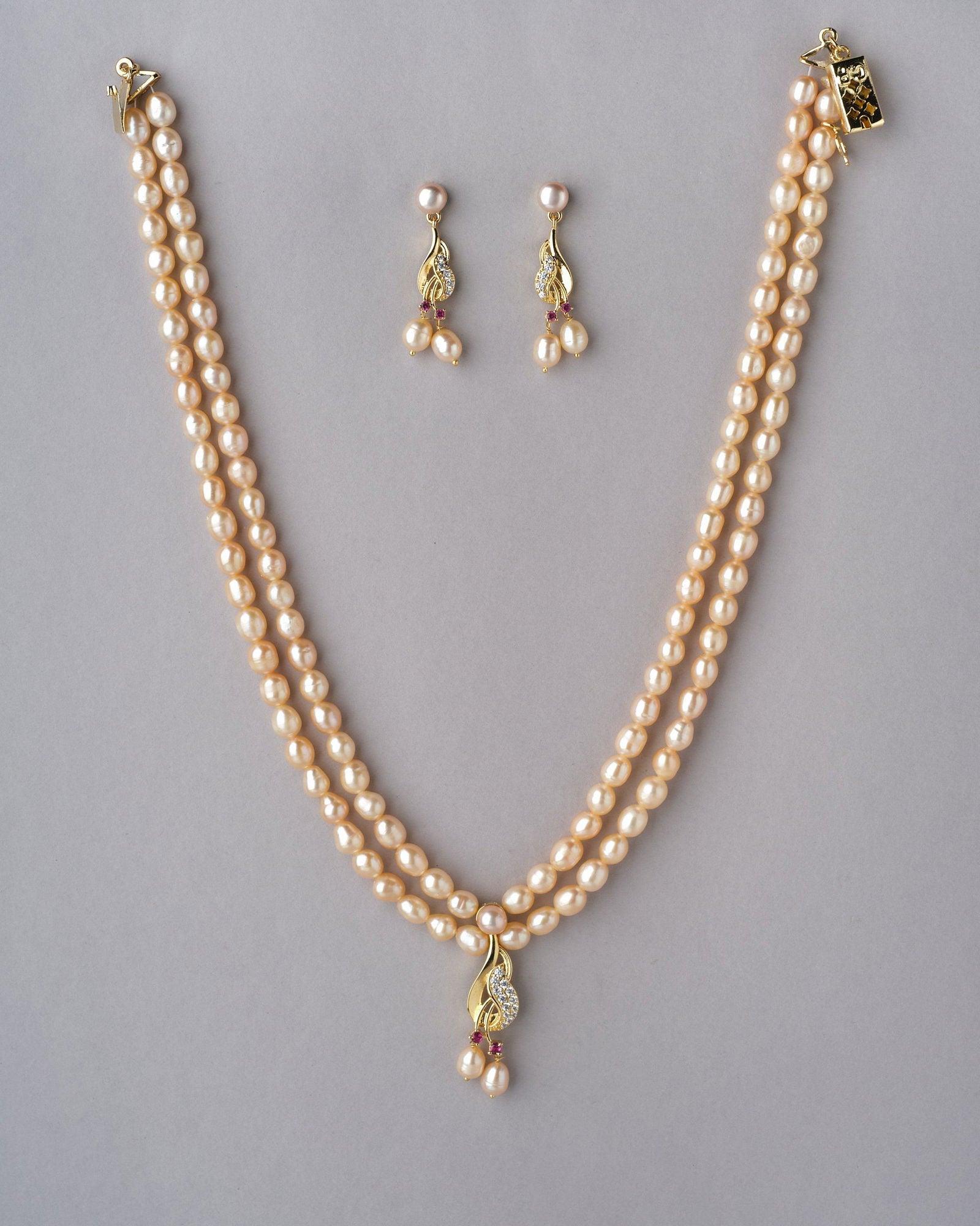 Trendy Pearl Necklace Set - Chandrani Pearls