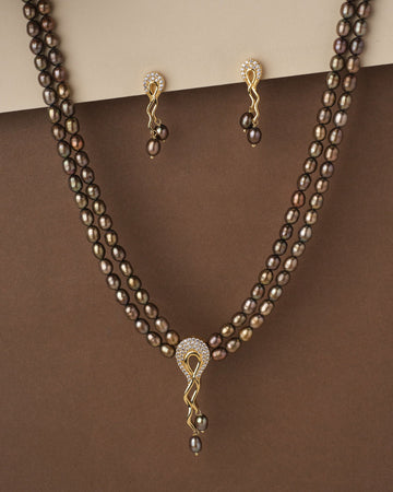 Trendy Pearl Necklace Set - Chandrani Pearls