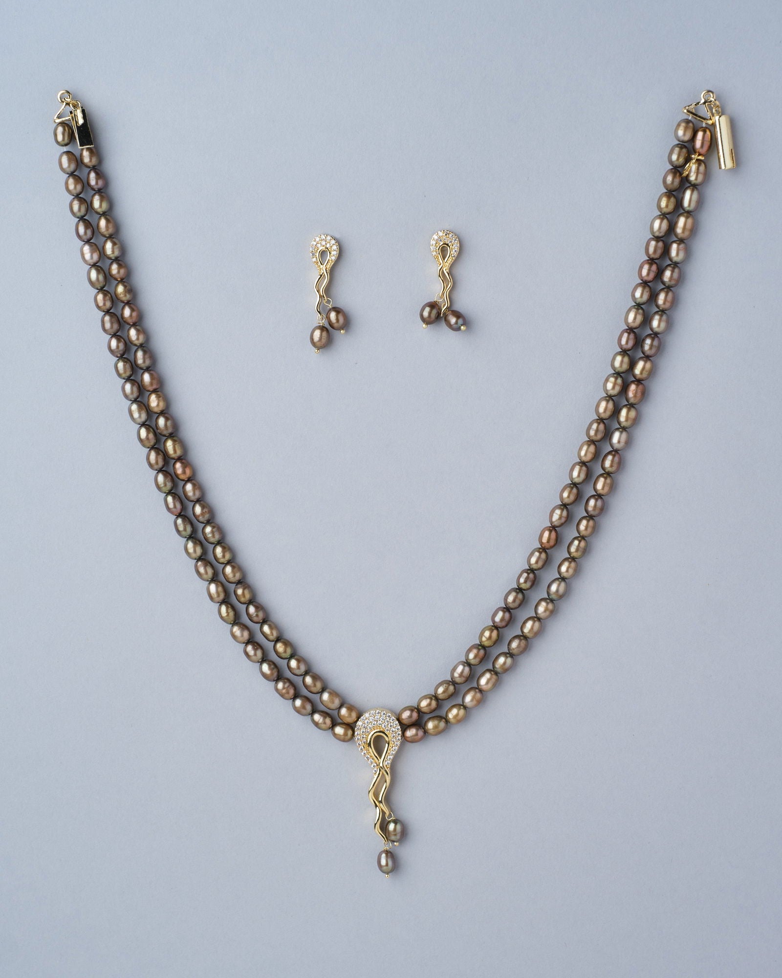 Trendy Pearl Necklace Set - Chandrani Pearls