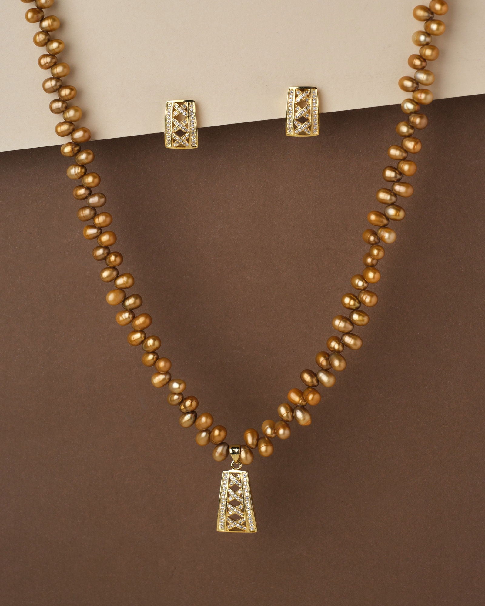 Trendy Pearl Necklace Set - Chandrani Pearls